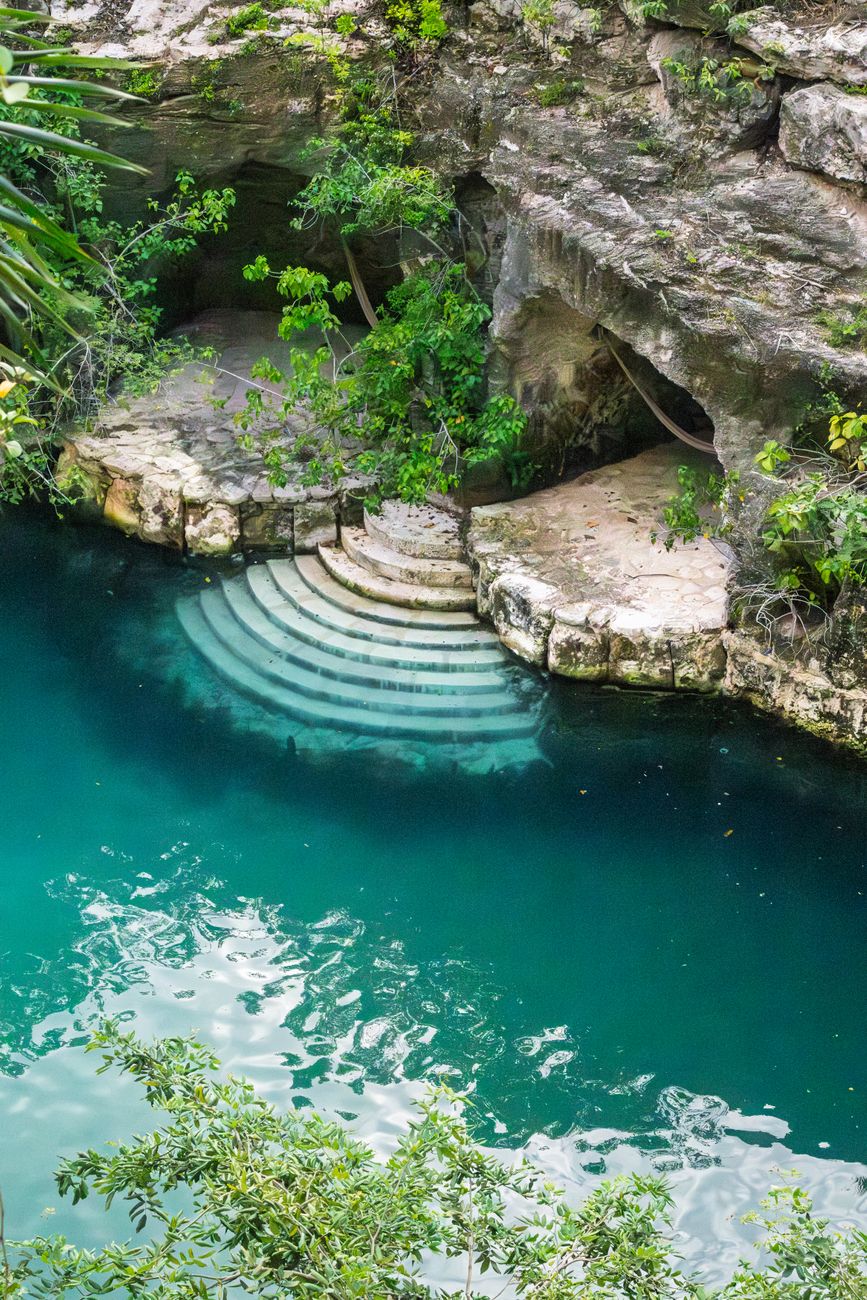 Cenote sagrado en México